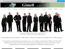 Tablet Screenshot of gimell.com